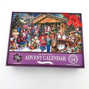 Unopened The Jigsaw Puzzles Advent Calendar Christmas 1008 Pcs 24 Surprises NEW